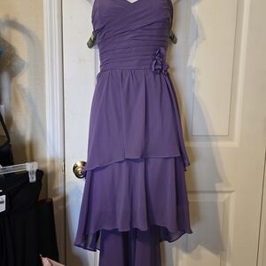 Alfred Angelo Lavender Asymmetrical Dress